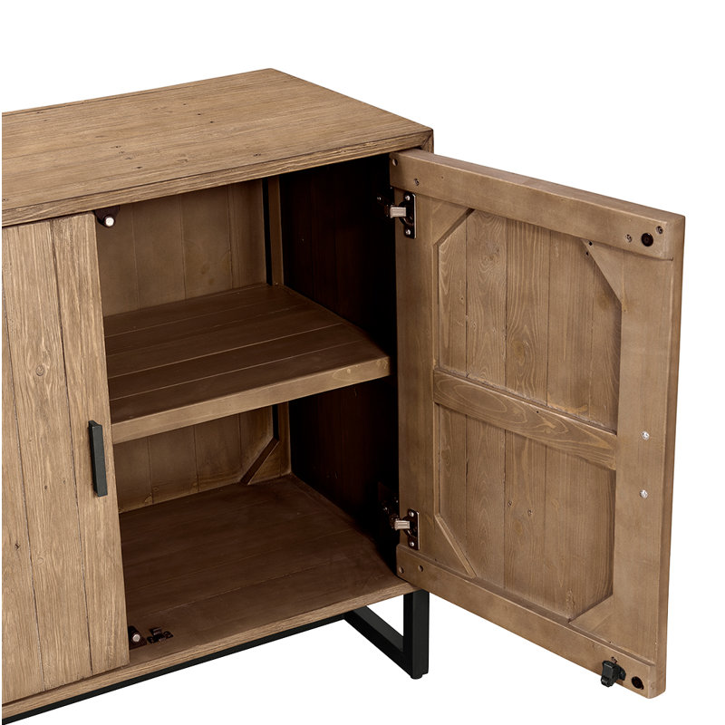 SIERRA 2 DOOR CABINET BLACK, Brown