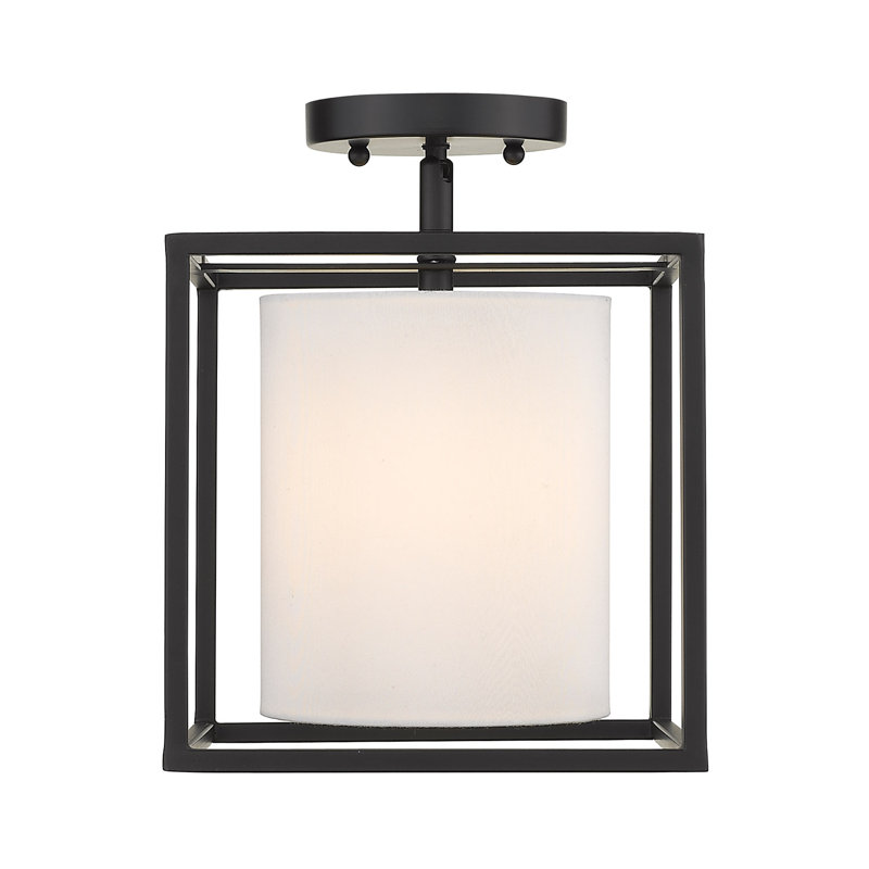 Luminaire suspendu carré à 1 lumière Hodder
