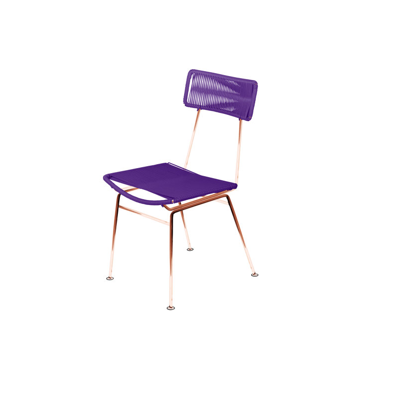Chaise Hapi, Mauve / cuivre