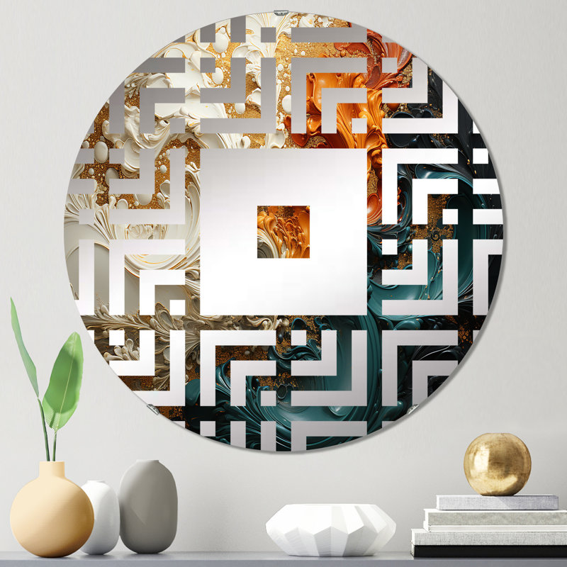 Chiquetta - Miroir mural carré, 31,4 po x 31,4 po