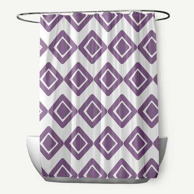 Rideau de douche simple hypoallergénique Ferrier Diamond