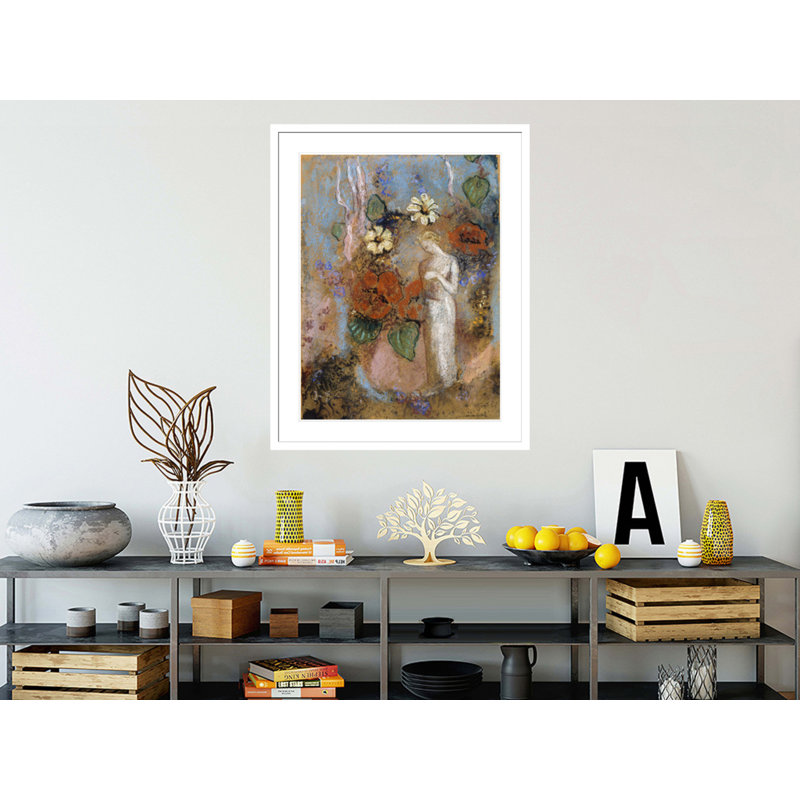 «Pandora» par Odilon Redon, impression giclée sur cadre, H 41,5 po x l 33,04 po
