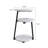 Small Round Side Table With 3-Tier Storage - White Black End Table, Sturdy Metal Frame Nightstand, Compact Couch Table For Bedroom Living Room-851256787