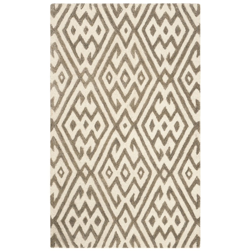 Oldroyd Hand Tufted Wool Geometric Rug, Rectangle 3' x 5'