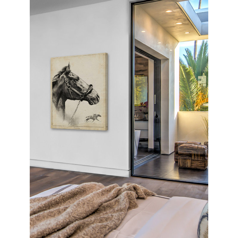 "Whirlaway", reproduction sur toile tendue, H 45 po x l 30 po x P 1,5 po