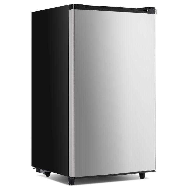 3.2 Cu.Ft Single Door Compac Fridge with Freezer, Silver