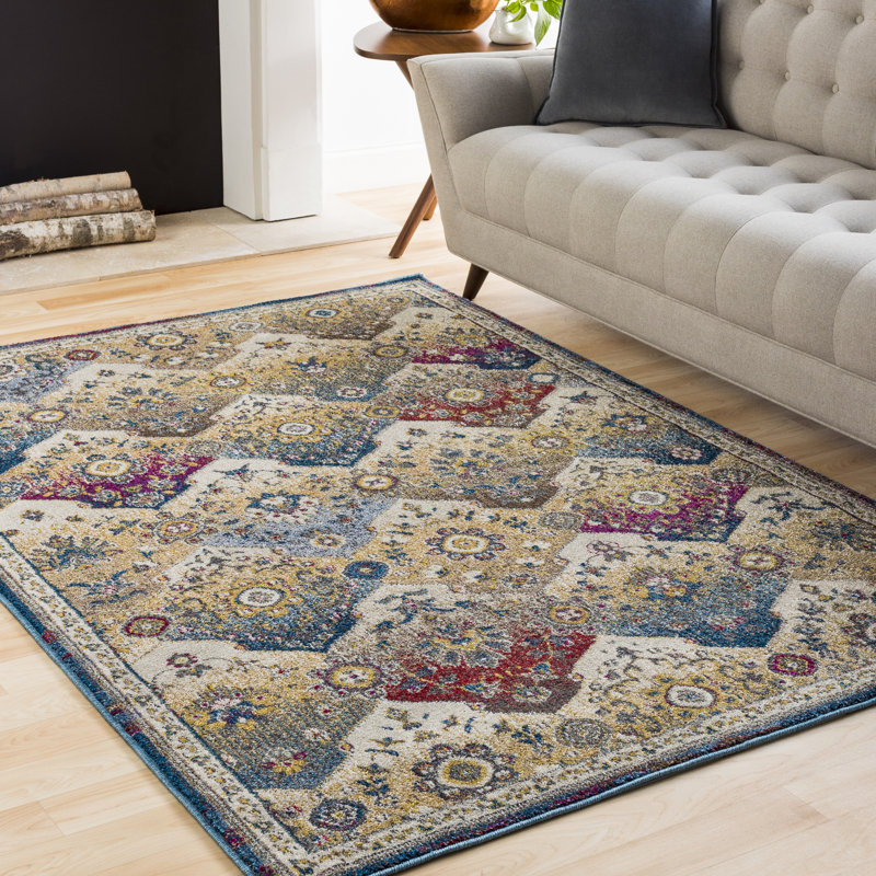 Scottville Geometric Indoor Rug, Rectangle 9'3" x 12'3"