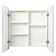 Caslyn 680mm W 660mm H Surface Frameless Medicine Cabinet with Mirror and 5 Fixed Shelves