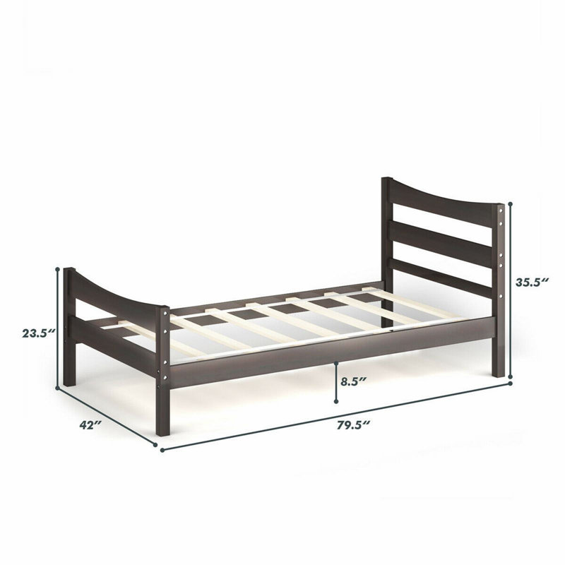 Lutetiu Bed, Gray
