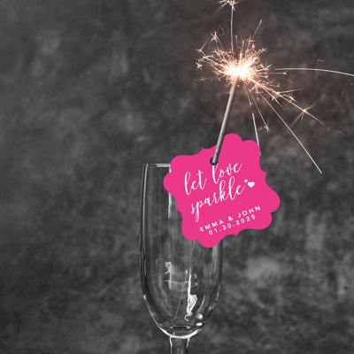 Cadre personnalisé sur mesure Let Love Sparkle
