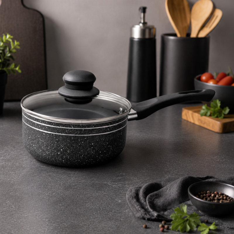 2.5L Aluminum Saucepan, 1.3L