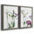 Toile avec cadre gris