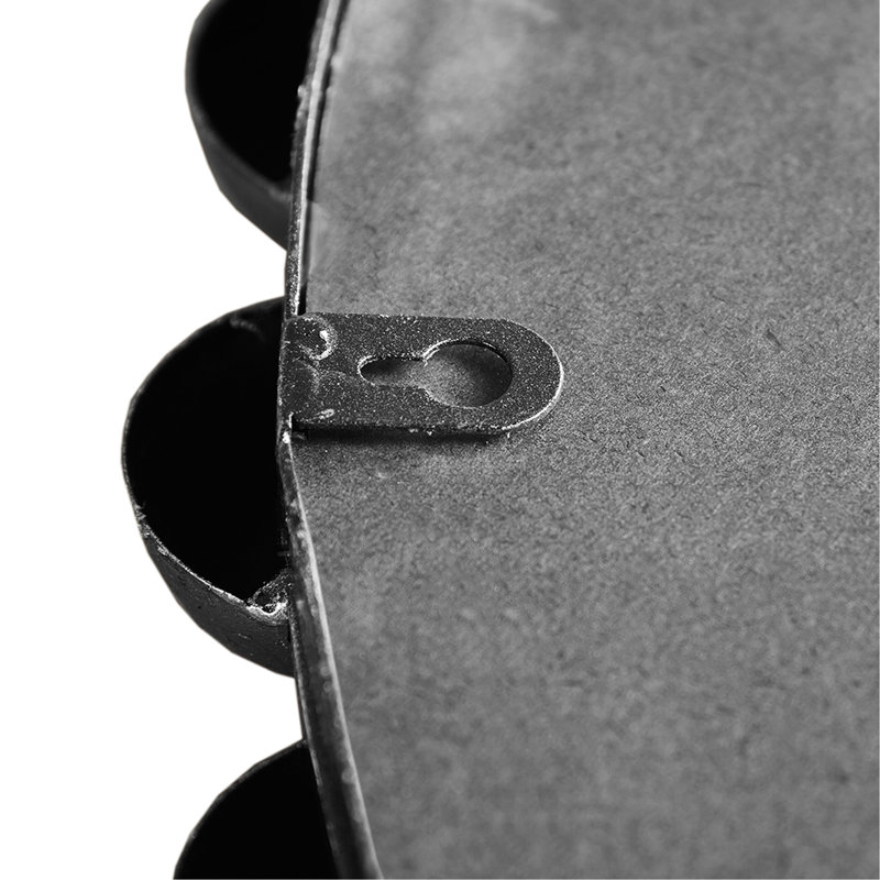 Miroir perlé P 27 po - Cadre en fer argenté avec miroir en verre, 27 po x 27 po, Argent argent