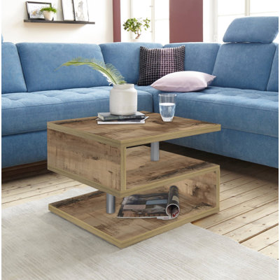 Cauan Floor Shelf Coffee Table with Storage