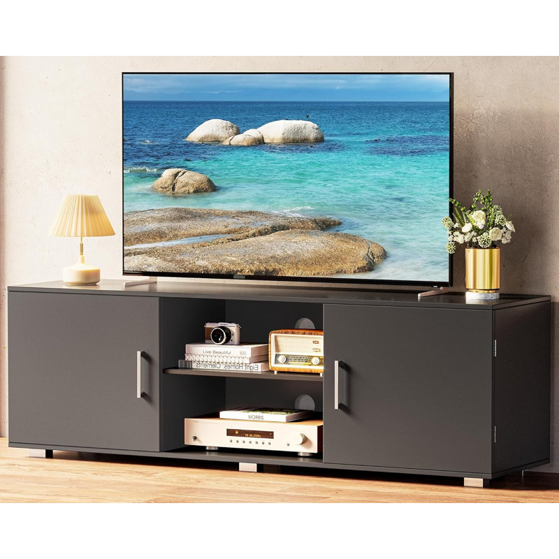 Veit Unfinished TV Stand for TVs up to 58", Black