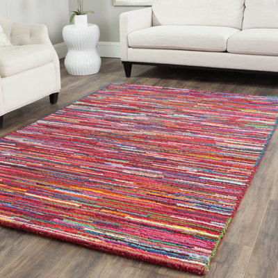 Cleaves Abstract Cotton Hand Woven Area Rug
