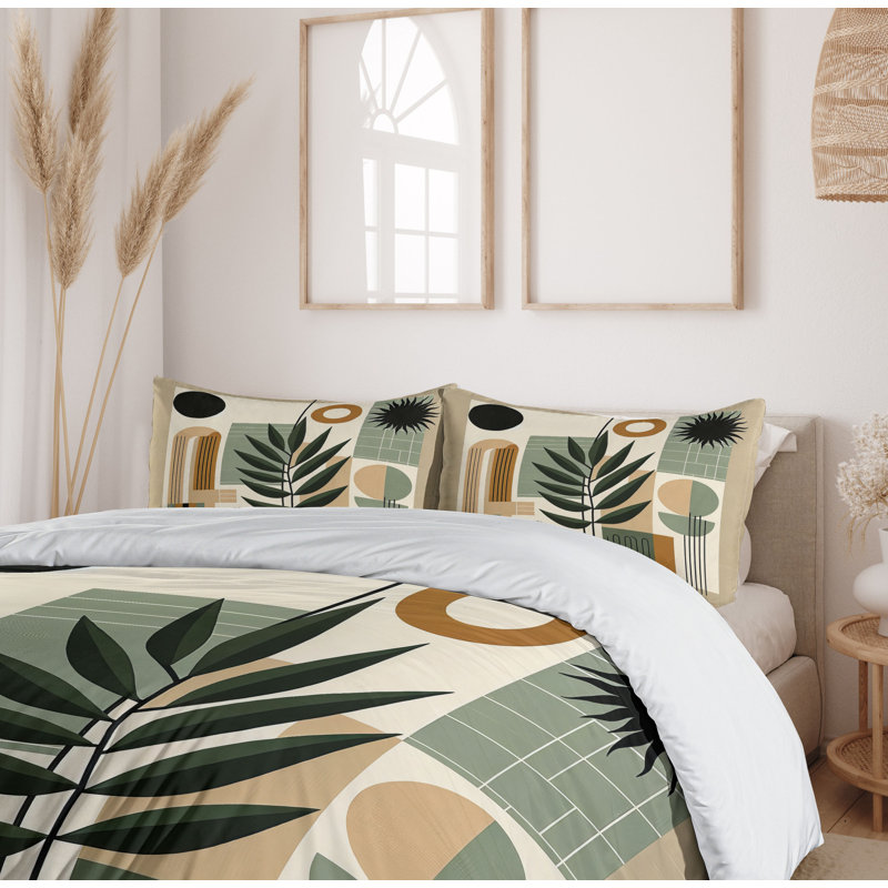 Monstera Duvet Cover, Queen Duvet Cover + 2 Standard Shams