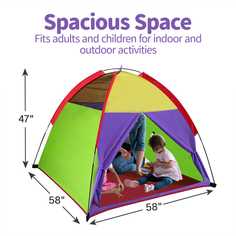 Alvantor 58'' W x 58'' D Indoor / Outdoor Polyester Triangular Play Tent
