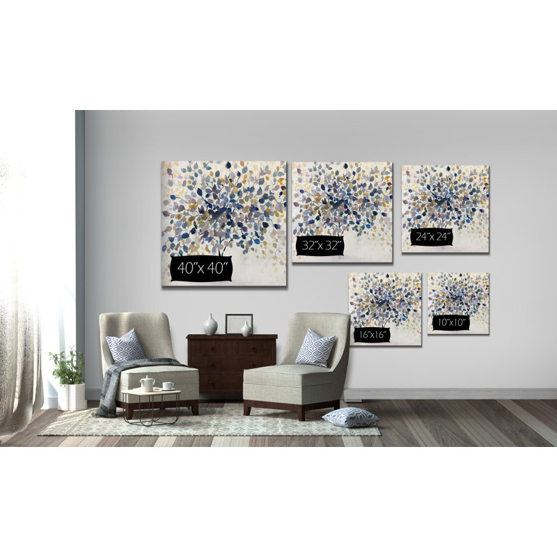 Armoni «Past Autumn», peinture, H 40 po x l 40 po, Toile tendue, Sans cadre