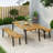1 Dining Table+2 Dining Benches