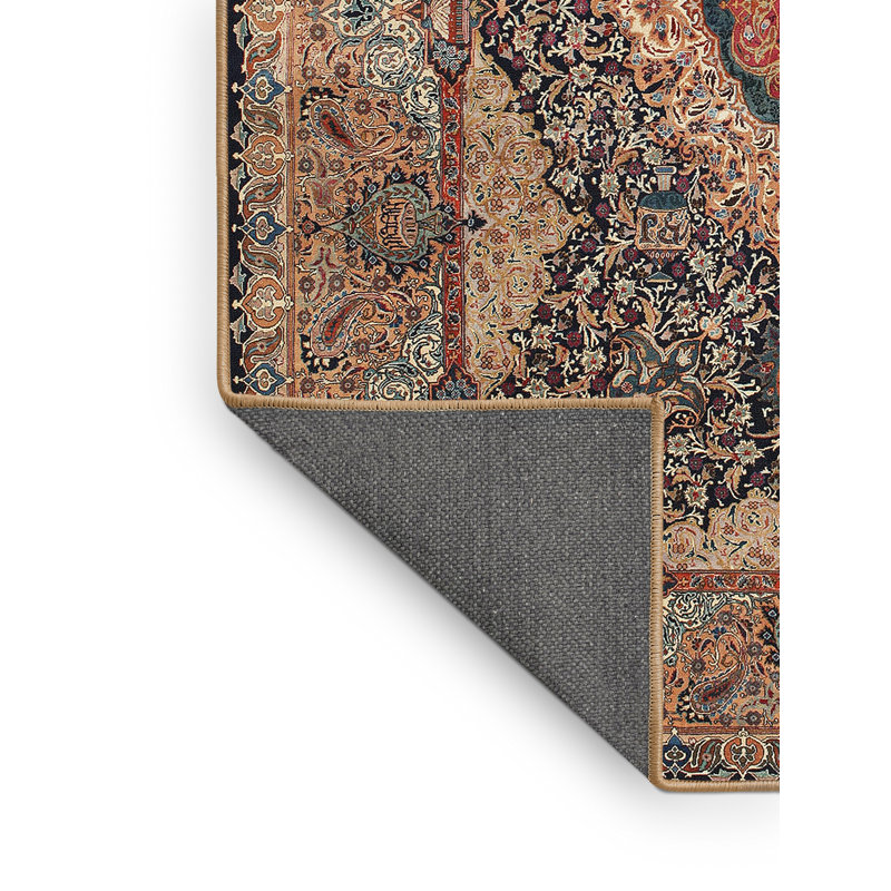 Tapis brun à motif oriental, Rectangle 8 pi x 12 pi