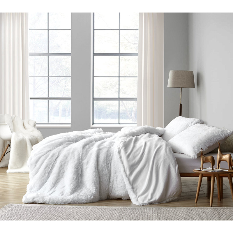 Are You Kidding Microfiber / Polyester Duvet Cover, Queen Duvet Cover, White