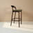 Modern And Simple Solid Wood Ash High-Legged Backrest Bar Stools-1679635810