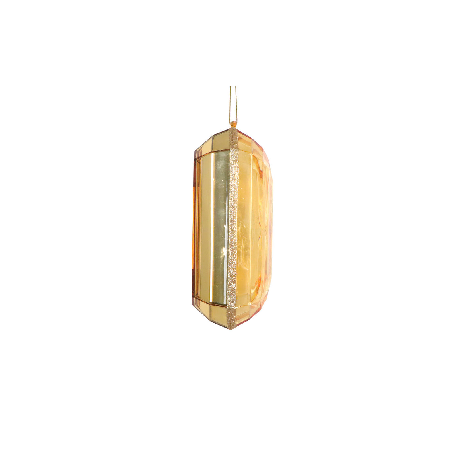 Mappsburg Jewel Glitter Ornament., Gold