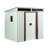 6 ft. W x 5 ft. D Lean-To Storage Shed with Window Transparent Plate,Modern Robust Construction Tool Shed with Sliding Doors and Padlock-97829025