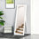 Miroir sur pied pleine longueur, miroir sur pied lincya pour salon, chambre à coucher