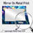 Blue Velvet Sky Tulips Field - Floral Mirror Wall Art - Printed On Metal-916305158