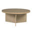 Table basse ronde de salon P 36 "Perry Street Sadie, grège récupéré-113397667