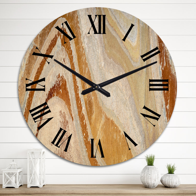 Horloge murale colorée en ardoise colorée, Moyen