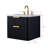 Liljan 24'' Wall-Mounted Single Bathroom Vanity with Engineered Stone Top-97413454