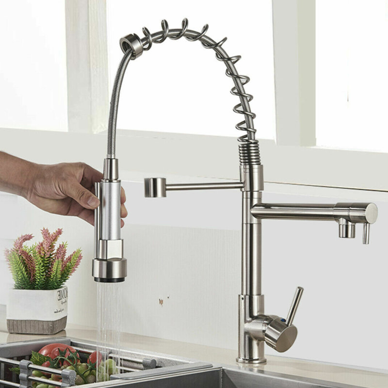 Senlesen Pull Out Kitchen Faucet, Silver