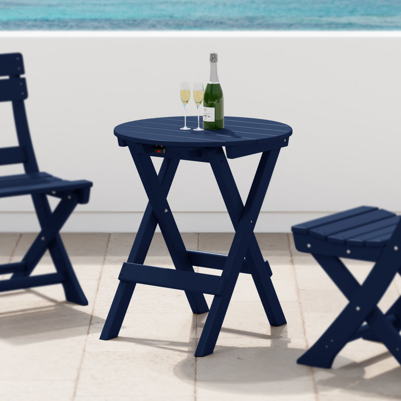 Table de salle à manger ronde, Bleu
