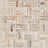 Dixiewood Basketweave Brown 12" x 12" Petrified Wood Floor and Wall Mosaic Tile (0.96 Sq. Ft. Each)