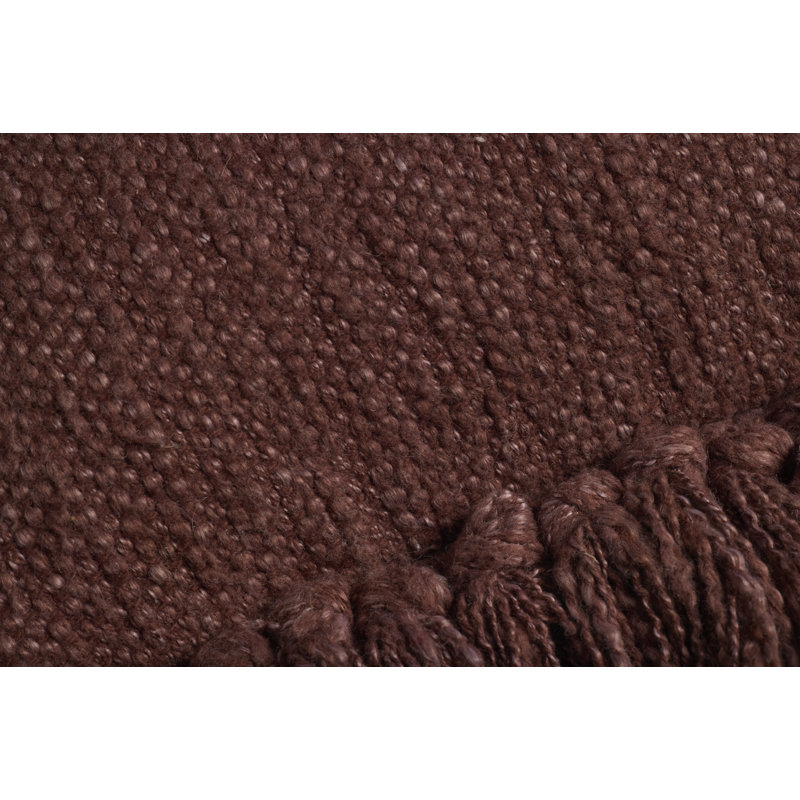 Coussin décoratif Magnolia Home par Joanna Gaines x Loloi Jett, Marron, 22 po x 22 po, housse seulement
