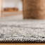 Tapis noir à motif géométrique tissé à plat à la main Abberton-312304237