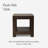 Maven Lane Paulo Wooden Side Table-92650767