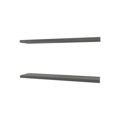 Gray Floating Shelf