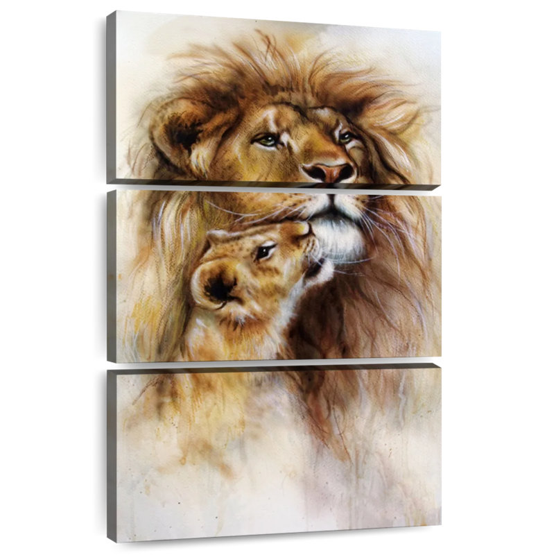 Brampt Lions, 74" H x 48" W