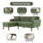 Jadier Mid-Century Modern 80" Chaise Longue Upholstered Sectional-1310002276