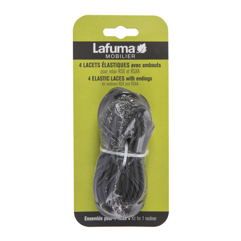 Élingues de remplacement élastique lacets pour rsx, Noir
