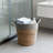 Handwoven Seagrass Storage Basket With Handles, Large Woven Laundry Hamper, Plant Pot Cover, Decorative Home Organizer For Bedroom, Bathroom, And Living Room-1406304958-1406304931