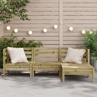 Liesl 190.5cm Wide Wood Patio Sofa