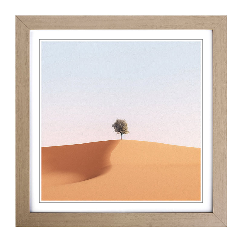 Desert Minimalism - Framed Print, Oak