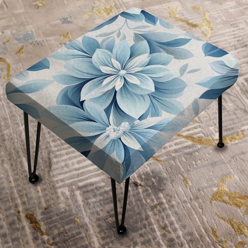 Ethereal Symmetry - Minimalism Rectangle Ottoman