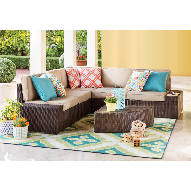 Ummi Floral Outdoor Reversible Throw Pillow