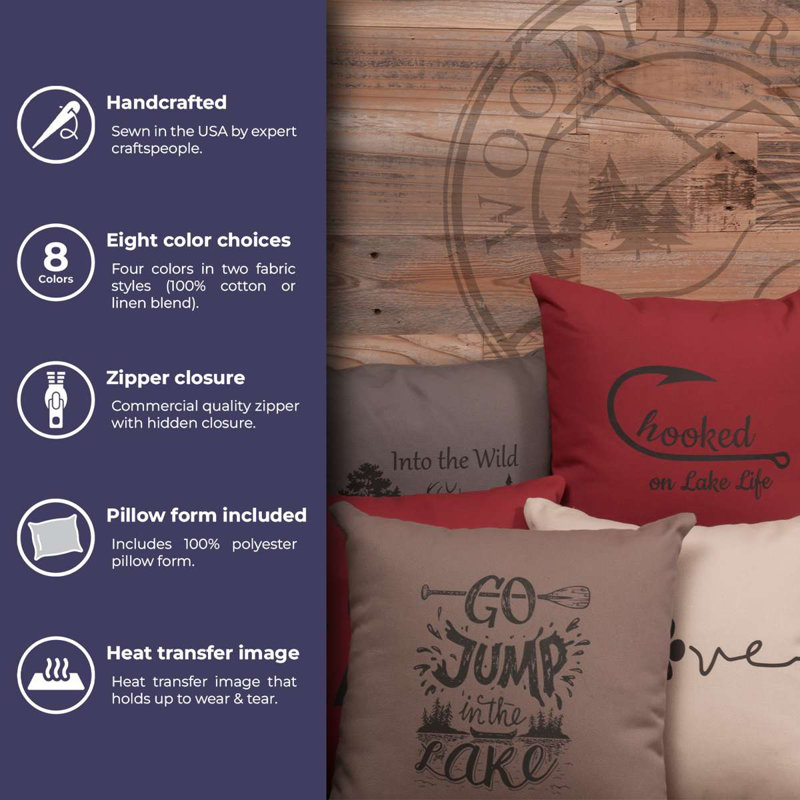 Coussin en coton proche de la nature, Taupe